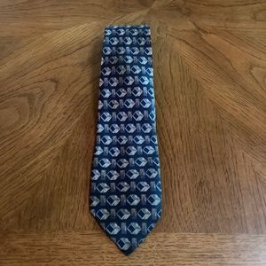 GIULIO RANDI silk blue tie made in Italy